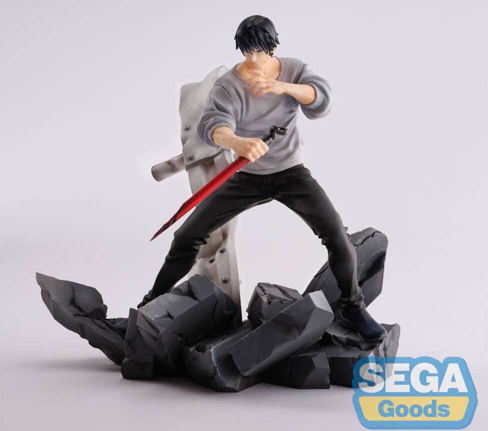 Figurine Toji Fushiguro Encounter Sega Figurizm de Jujutsu Kaisen en PVC avec pose dynamique inspirée de l'arc Trésor Caché