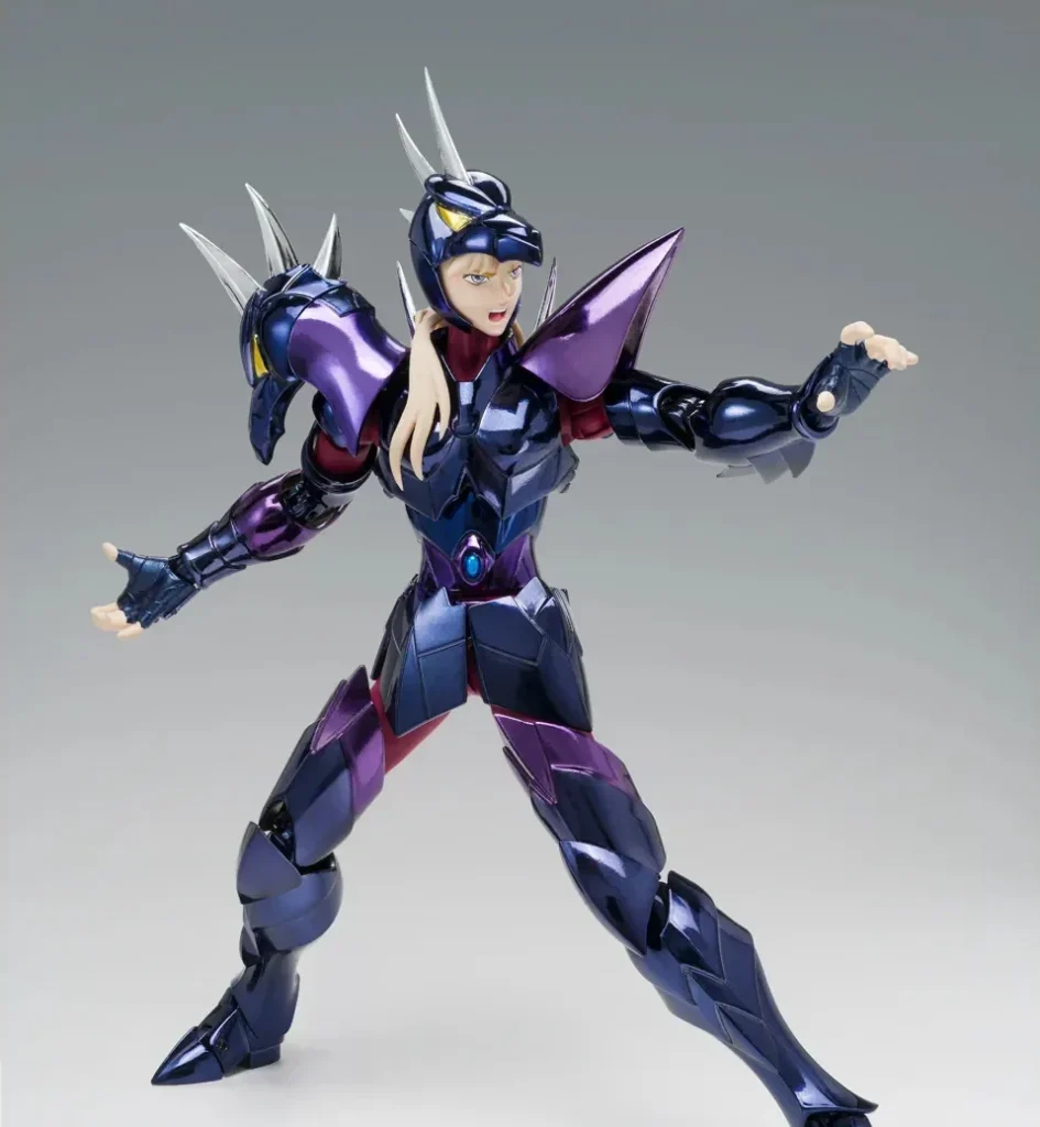 Figurine Alpha Star Dubhe Siegfried Myth Cloth EX METAL Saint Seiya édition 40e anniversaire avec Divine Robe et cape rouge