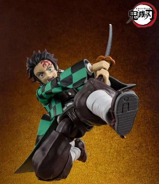Figurine S.H. Figuarts Tanjiro Kamado de Demon Slayer avec accessoires et décor inspiré du Château de l’Infini