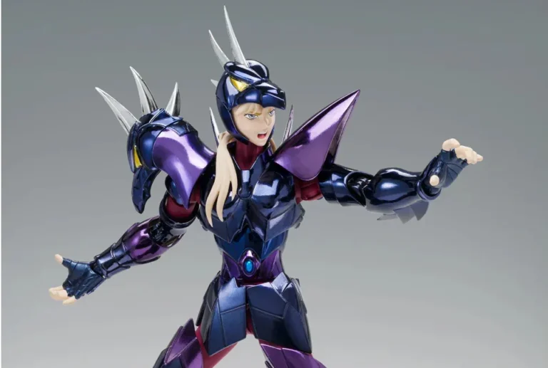 Figurine Alpha Star Dubhe Siegfried Myth Cloth EX METAL Saint Seiya édition 40e anniversaire avec Divine Robe et cape rouge