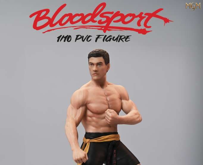 Figurine Bloodsport Frank Dux 1/10 PVC Figure IconX représentant Jean-Claude Van Damme dans une pose de combat du Kumite