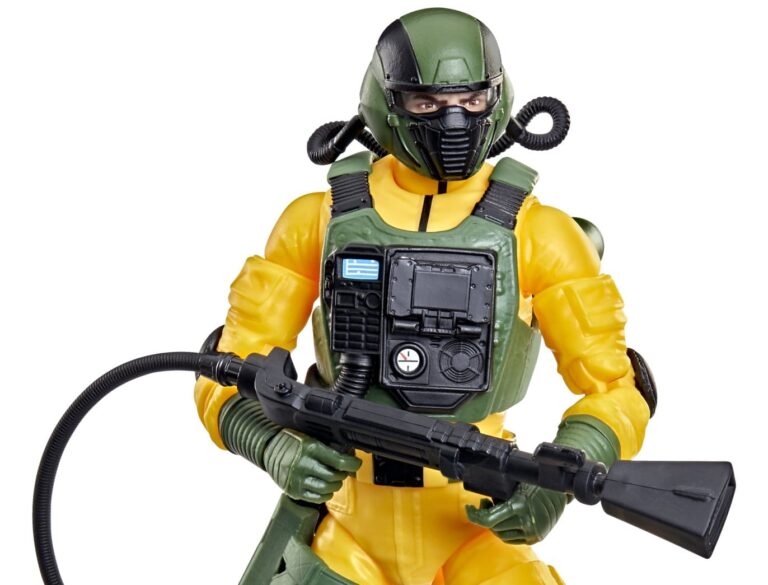 Figurine G.I. Joe Classified Series #198 Airtight de Hasbro représentant le spécialiste des environnements chimiques, biologiques et radioactifs