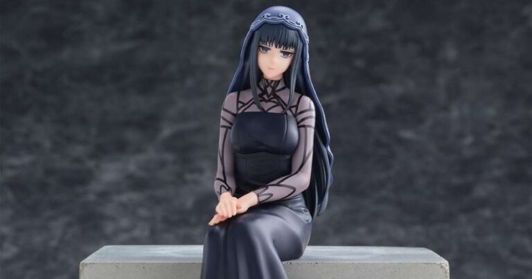 Figurine Sakamoto Days Osaragi PM Perching Figure de SEGA représentant Osaragi assise dans une pose fidèle à l’anime