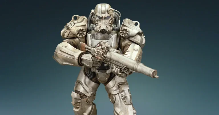 Statue PVC Fallout TV Maximus 23 cm avec Power Armor de la Confrérie de l’Acier et casque alternatif