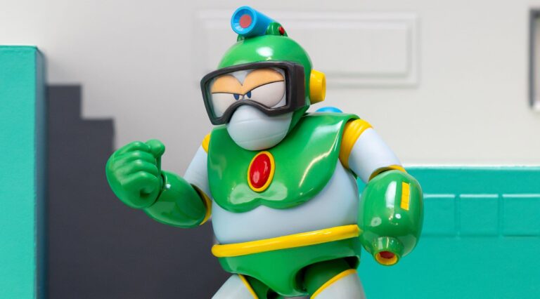 Figurine articulée Mega Man Jada Toys 11 cm avec accessoires inspirée du célèbre Blue Bomber