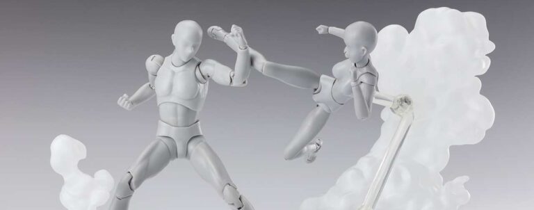 Tamashii Effect Smoke White de Tamashii Nations avec effets de fumée blancs semi-translucides pour figurines S.H.Figuarts